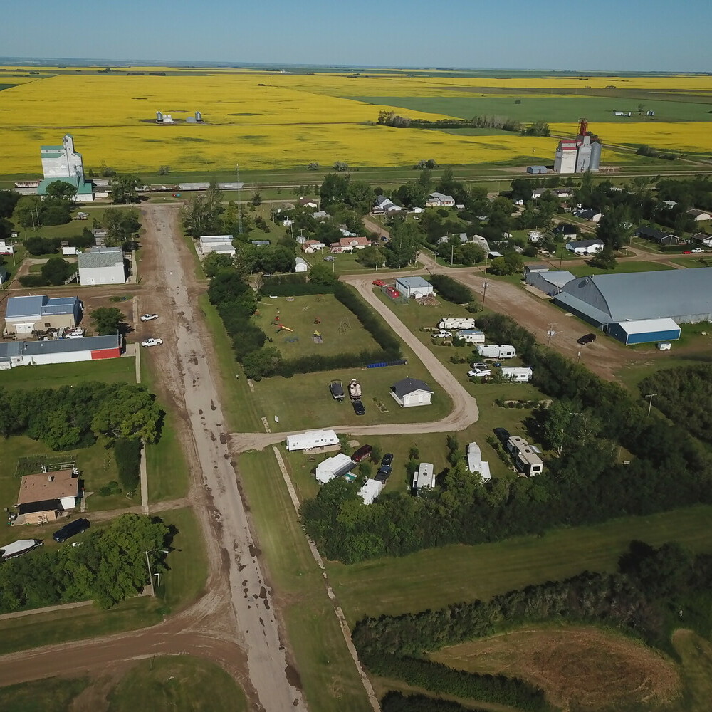 Aerial view of Village